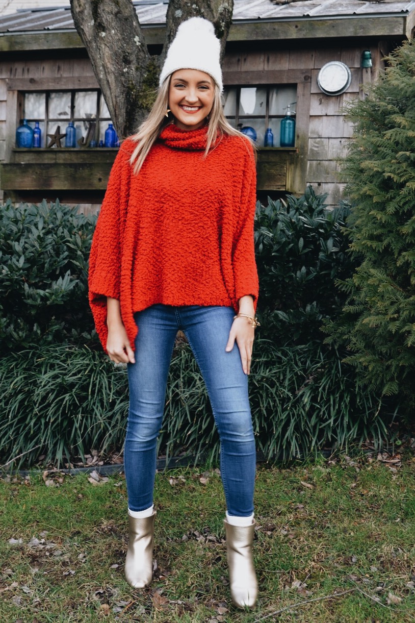 Styling a Red Sweater For The Holidays